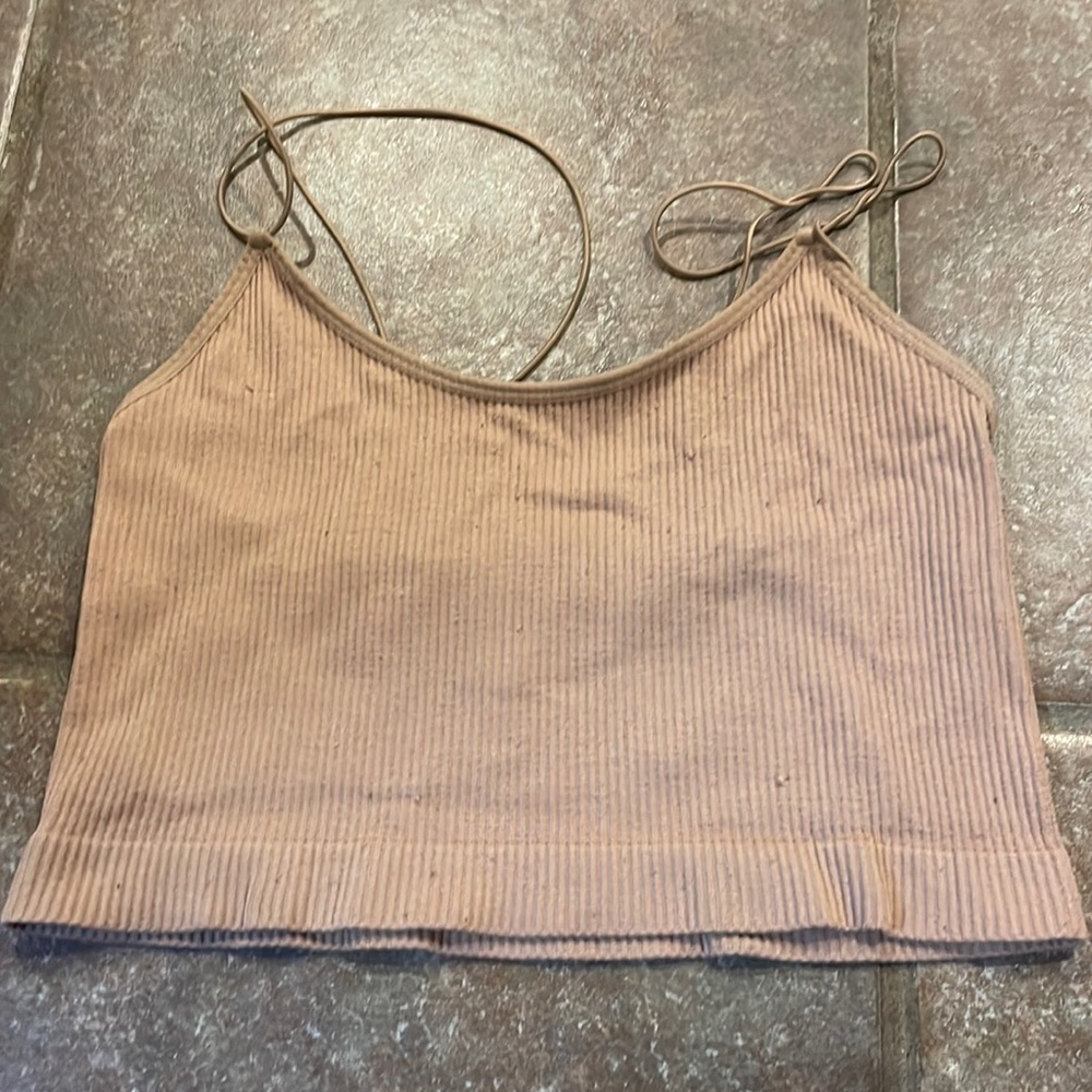 rose pink cropped cami